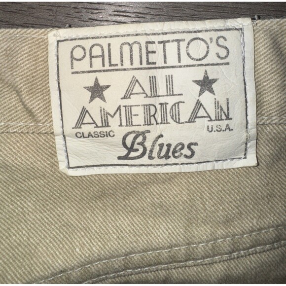 VTG 80s Palmetto’s Pants NWT Size 16 Made in USA High Rise Tapered Tan Cotton - Picture 9 of 11